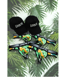 Pack 4 Strings Homme LM2402-57BIR LOOKME + 2 Casquettes Offertes
